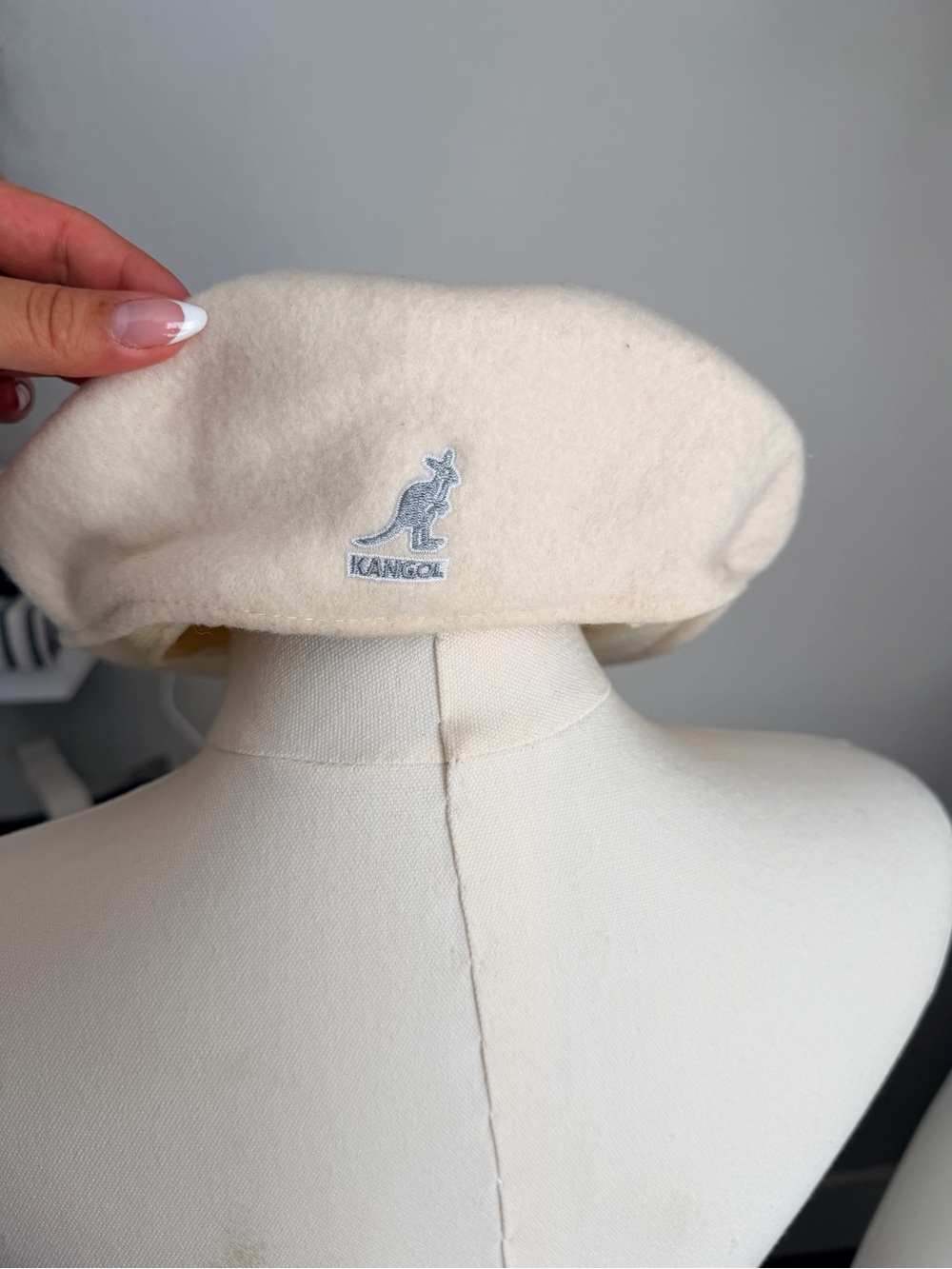 Kangol  Cream Wool Beret